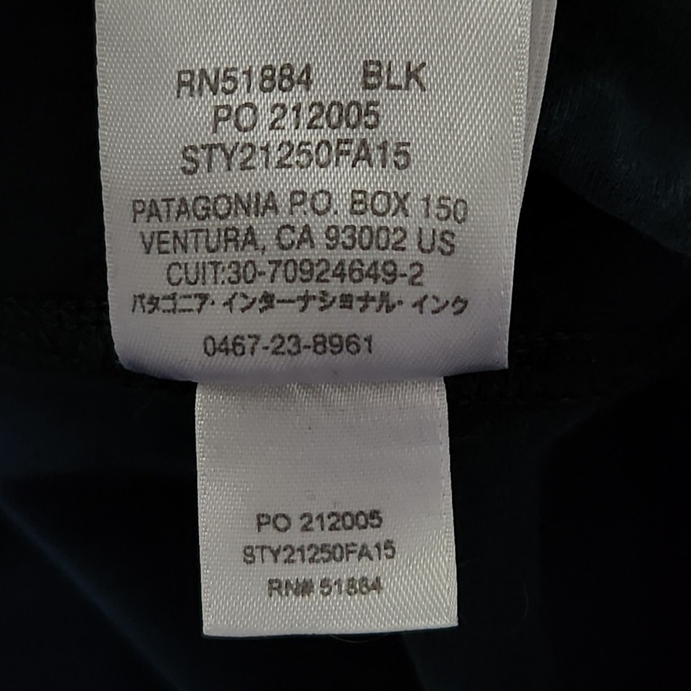 Patagonia Serenity Leggings Womens Small Black Organic Cotton Spandex 21250 - Picture 7 of 11